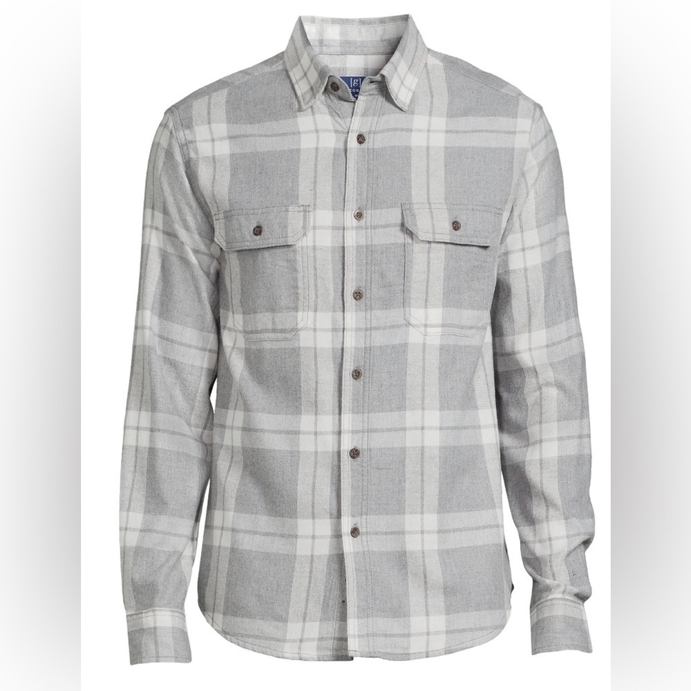 George Men's Long Sleeve Flannel Shirt